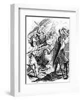 Death of Arnold Winkelried During the Battle of Sempach, 1840-Ludwig Richter-Framed Giclee Print