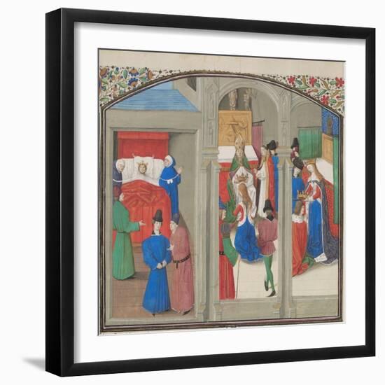 Death of Baldwin IV, Coronation of Guy of Lusignan, 1460S-null-Framed Giclee Print