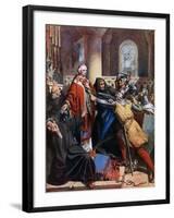 Death of Becket, 1170-John Cross-Framed Giclee Print