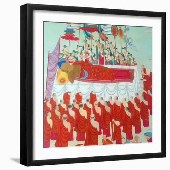 Death of Buddha-null-Framed Giclee Print