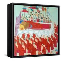 Death of Buddha-null-Framed Stretched Canvas