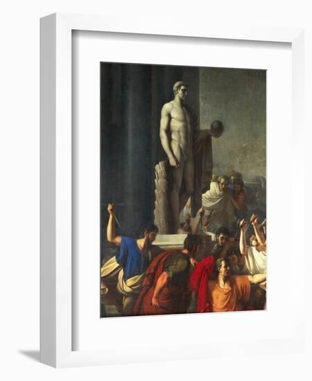 Death of Caesar, March 15, 44 BC-Vincenzo Camuccini-Framed Giclee Print