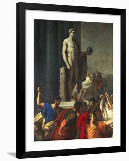 Death of Caesar, March 15, 44 BC-Vincenzo Camuccini-Framed Giclee Print