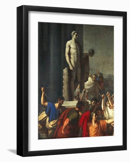 Death of Caesar, March 15, 44 BC-Vincenzo Camuccini-Framed Giclee Print