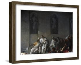 Death of Caesar, March 15, 44 BC-Vincenzo Camuccini-Framed Giclee Print