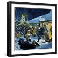 Death of Chief Sitting Bull-Severino Baraldi-Framed Giclee Print