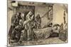 Death of Christopher Columbus (1451-1506). Engraving-null-Mounted Giclee Print