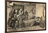 Death of Christopher Columbus (1451-1506). Engraving-null-Framed Giclee Print