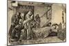 Death of Christopher Columbus (1451-1506). Engraving-null-Mounted Premium Giclee Print