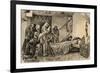 Death of Christopher Columbus (1451-1506). Engraving-null-Framed Giclee Print