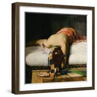 Death of Cleopatra, 1874 (Detail)-Jean-Andre Rixens-Framed Giclee Print