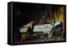 Death of Cleopatra, 1874-Jean André Rixens-Framed Stretched Canvas