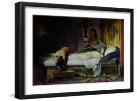 Death of Cleopatra, 1874-Jean André Rixens-Framed Giclee Print