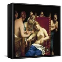 Death of Cleopatra, Circa 1660-Guido Cagnacci-Framed Stretched Canvas