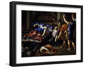 Death of Cleopatra-Pierre Mignard-Framed Giclee Print