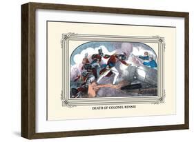 Death of Colonel Rennie-J. Downes-Framed Art Print