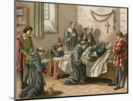 Death of Columbus-Spanish School-Mounted Giclee Print