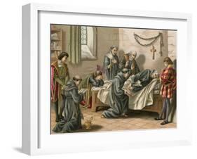 Death of Columbus-Spanish School-Framed Giclee Print