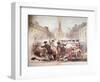 Death of Crispus Attucks at the Boston Massacre, 5th March, 1770, 1856-James Wells Champney-Framed Giclee Print