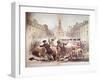 Death of Crispus Attucks at the Boston Massacre, 5th March, 1770, 1856-James Wells Champney-Framed Giclee Print