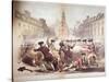 Death of Crispus Attucks at the Boston Massacre, 5th March, 1770, 1856-James Wells Champney-Stretched Canvas