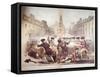 Death of Crispus Attucks at the Boston Massacre, 5th March, 1770, 1856-James Wells Champney-Framed Stretched Canvas