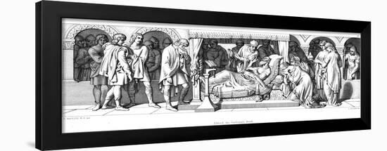 Death of Edward the Confessor, 1042-Daniel Maclise-Framed Giclee Print