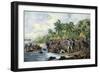 Death of English Explorer Captain James Cook in the Sandwich Islands (Hawaii), 1779-null-Framed Giclee Print