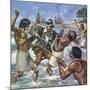 Death of Ferdinand Magellan-Mike White-Mounted Giclee Print