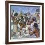 Death of Ferdinand Magellan-Mike White-Framed Giclee Print