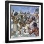 Death of Ferdinand Magellan-Mike White-Framed Giclee Print