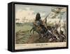 Death of Field Marshal Von Schwerin at the Battle of Prague-Richard Knoetel-Framed Stretched Canvas