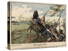 Death of Field Marshal Von Schwerin at the Battle of Prague-Richard Knoetel-Stretched Canvas