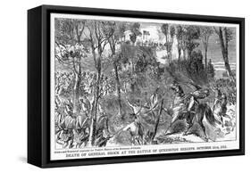 Death of General Brock at the Battle of Queenston Heights, October 13th, 1812-null-Framed Stretched Canvas