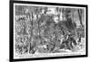 Death of General Brock at the Battle of Queenston Heights, October 13th, 1812-null-Framed Giclee Print