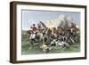 Death of General de Kalb at the Battle of Camden, South Carolina, c.1780-null-Framed Giclee Print
