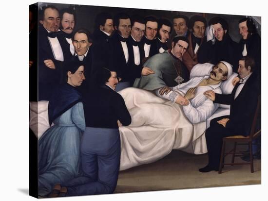 Death of General Francisco De Paula Santander in 1840-Luis Garcia Hevia-Stretched Canvas