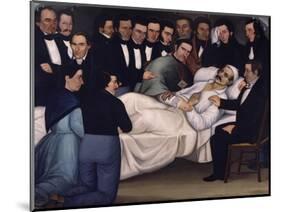 Death of General Francisco De Paula Santander in 1840-Luis Garcia Hevia-Mounted Giclee Print