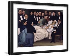 Death of General Francisco De Paula Santander in 1840-Luis Garcia Hevia-Framed Giclee Print