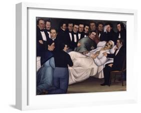 Death of General Francisco De Paula Santander in 1840-Luis Garcia Hevia-Framed Giclee Print