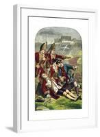 Death of General James Wolfe at the Siege of Quebec, 1759-Edward Henry Corbould-Framed Giclee Print