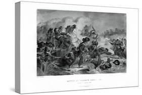 Death of General Lyon, Battle of Wilson's Creek, Missouri, August 1861, (1862-186)-V Balch-Stretched Canvas