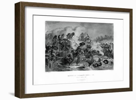 Death of General Lyon, Battle of Wilson's Creek, Missouri, August 1861, (1862-186)-V Balch-Framed Giclee Print