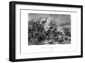 Death of General Lyon, Battle of Wilson's Creek, Missouri, August 1861, (1862-186)-V Balch-Framed Giclee Print