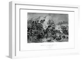 Death of General Lyon, Battle of Wilson's Creek, Missouri, August 1861, (1862-186)-V Balch-Framed Giclee Print