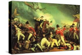 Death of General Mercer at the Battle of Princeton Against the Hessians-John Trumbull-Stretched Canvas