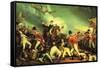 Death of General Mercer at the Battle of Princeton Against the Hessians-John Trumbull-Framed Stretched Canvas