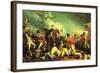 Death of General Mercer at the Battle of Princeton Against the Hessians-John Trumbull-Framed Art Print