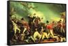 Death of General Mercer at the Battle of Princeton Against the Hessians-John Trumbull-Framed Stretched Canvas