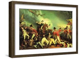 Death of General Mercer at the Battle of Princeton Against the Hessians-John Trumbull-Framed Art Print